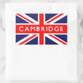 Cambridge: Britische Flagge Rechteckiger Aufkleber (Tasche)