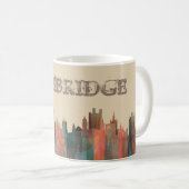 CAMBRIDGE, BRITISCHE SKYLINE - KAFFEETASSE (VorderseiteRechts)