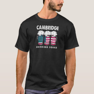 Cambridge Drinking Squad Massachusetts Alkoholisch T-Shirt