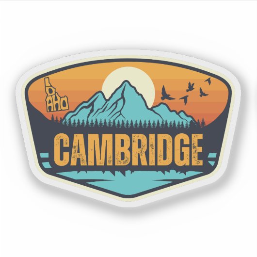 Cambridge, Idaho Aufkleber (Vorderseite)