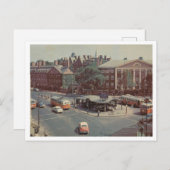 Cambridge MA, Harvard Square, 1960 Retro Vintag Postkarte (Vorne/Hinten)