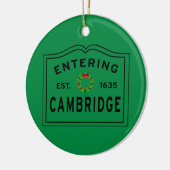 Cambridge, MA Holiday Keramik Ornament (Links)