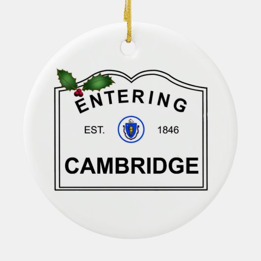 Cambridge MA Keramikornament (Hinten)