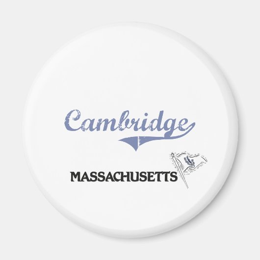 Cambridge Massachusetts City Classic Magnet (Vorne)