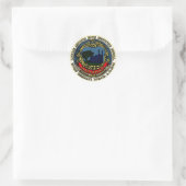 Cambridge Massachusetts City Siegel Round Sticker (Tasche)