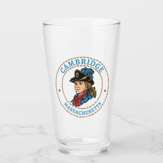 Cambridge Massachusetts Colonial Glas (Vorderseite)