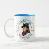 Cambridge Massachusetts Colonial Zweifarbige Tasse (Links)