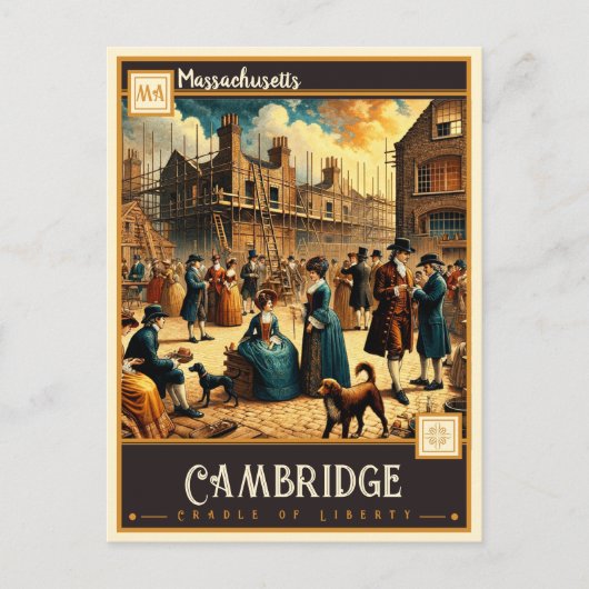 Cambridge, Massachusetts | VINTAG Postkarte (Vorderseite)