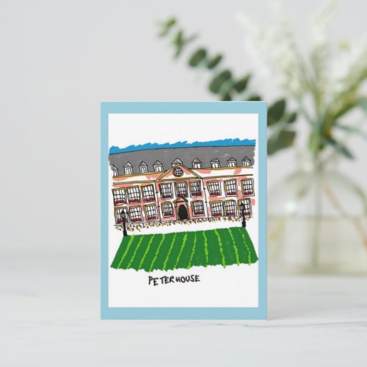 Cambridge Peterhouse Postcard Postkarte (Stehend Vorderseite)