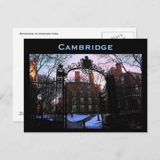 Cambridge Postcard Postkarte (Vorne/Hinten)