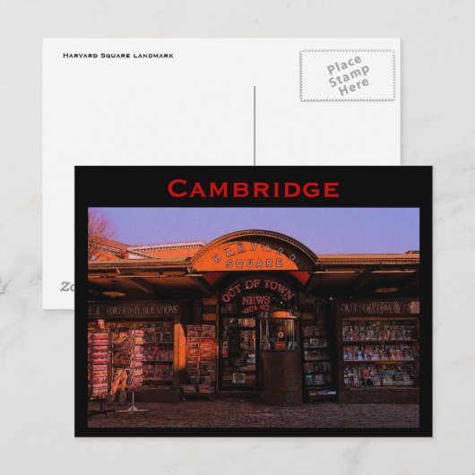Cambridge Postcard Postkarte (Vorne/Hinten)
