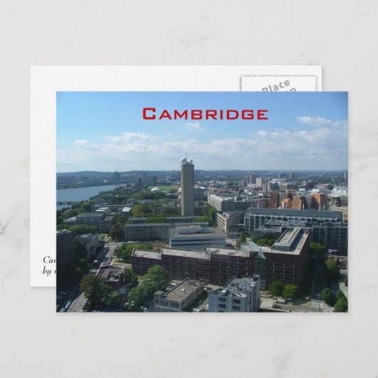 Cambridge Postkarte (Vorne/Hinten)