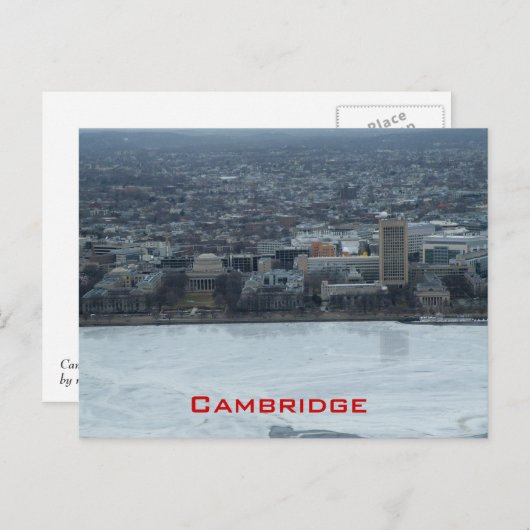 Cambridge Postkarte (Vorne/Hinten)