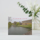 Cambridge River Cam View Postkarte (Stehend Vorderseite)