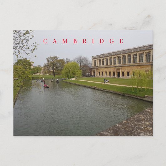 Cambridge River Cam View Postkarte (Vorderseite)
