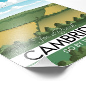 Cambridge Train Travel Poster (Ecke)