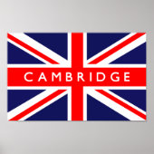 Cambridge UK Flag Poster (Vorne)