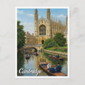 Cambridge University England Reisejagd Postkarte (Vorderseite)