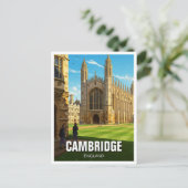 Cambridge University England Travel Postkarte (Stehend Vorderseite)