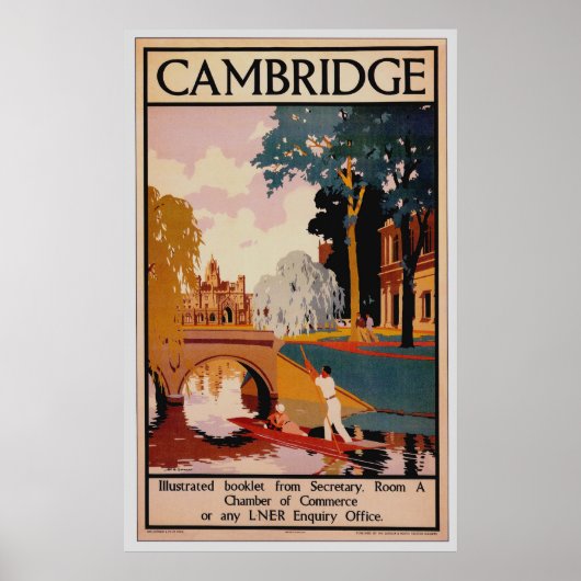 Cambridge Vintage Poster (Vorne)