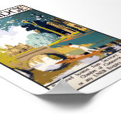 Cambridge Vintage Reiseplakat Restauriert Poster (Ecke)