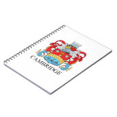 Cambridge-Wappen Notizblock (Linke Seite)