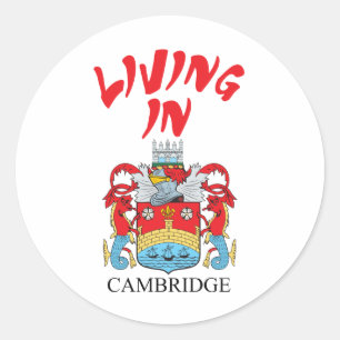 Cambridge-Wappen Runder Aufkleber