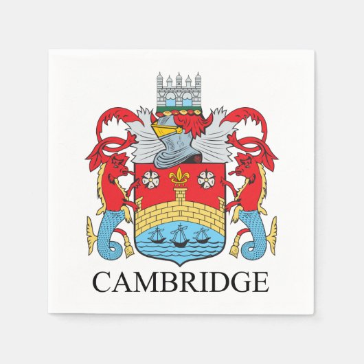 Cambridge-Wappen Serviette (Vorderseite)