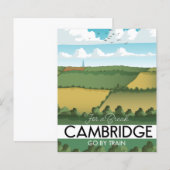 Cambridge Zug Reiseposter Magnet (Vorne/Hinten)