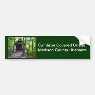 Cambron Covered Bridge, Madison Landkreis, Alabama Autoaufkleber