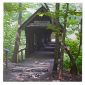 Cambron Covered Bridge, Madison Landkreis, Alabama Fliese (Vorderseite)