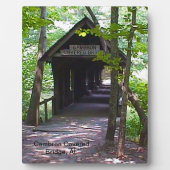 Cambron Covered Bridge, Madison Landkreis, Alabama Fotoplatte (Vorderseite)