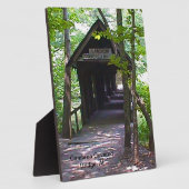 Cambron Covered Bridge, Madison Landkreis, Alabama Fotoplatte (Seite)