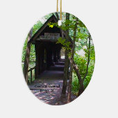 Cambron Covered Bridge, Madison Landkreis, Alabama Keramik Ornament (Rechts)
