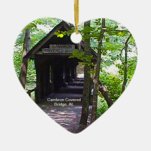 Cambron Covered Bridge, Madison Landkreis, Alabama Keramik Ornament
