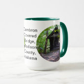 Cambron Covered Bridge, Madison Landkreis, Alabama Tasse (VorderseiteRechts)