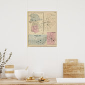 Camden, Atlantic City, Woodbury, Mt Holly Poster (Küche)