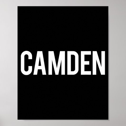 Camden Cool New Jersey Nj Fan Funny Gift Tee  Poster (Vorne)