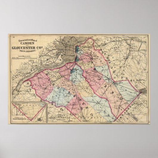 Camden, Gloucester Landkreises, NJ Poster (Vorne)