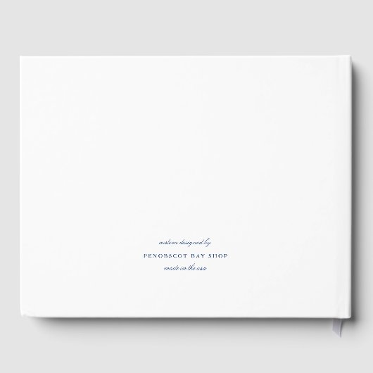 Camden Guest Book - Penobscot Bay Maine Karte Gästebuch (Rückseite)