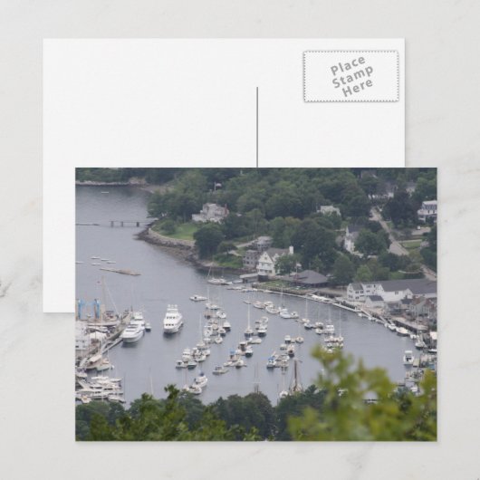 Camden Harbor Postkarte (Vorne/Hinten)