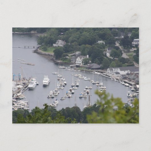 Camden Harbor Postkarte (Vorderseite)