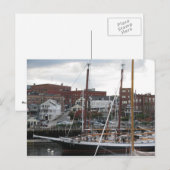 Camden Harbor Postkarte (Vorne/Hinten)