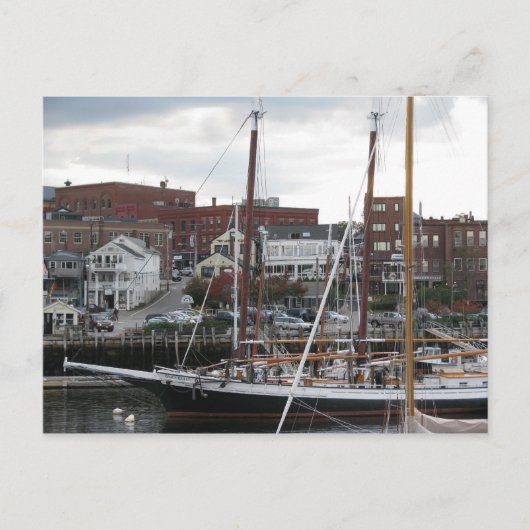 Camden Harbor Postkarte (Vorderseite)