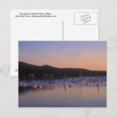 Camden Harbour Sunrise Postkarte (Vorne/Hinten)