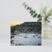 Camden Harbour Sunset Postkarte (Stehend Vorderseite)