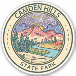 Camden Hills Staat Park Maine Abzeichen Aufkleber