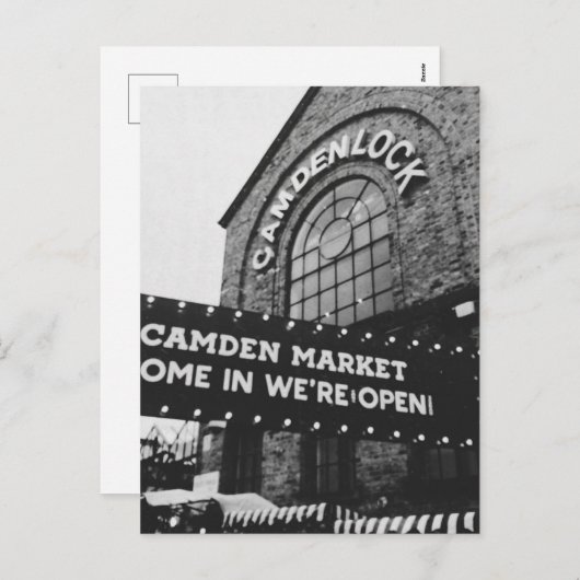 Camden Lock Feiertagspostkarte (Vorne/Hinten)