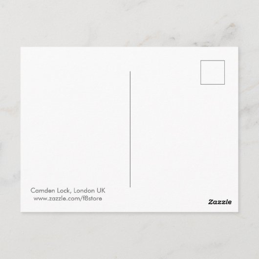 Camden Lock Postcard, London UK Postkarte (Rückseite)