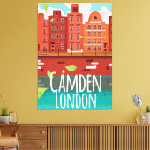 Camden, London Vintage Reiseplakat Leinwanddruck (Insitu (Wohnzimmer))